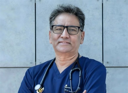 Dr. Vinod Sharma on video call